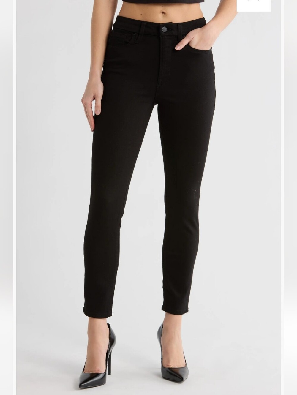 Good American Jeans, NWT Size 22, Good Legs, Black, Crop, Style GAGL001
